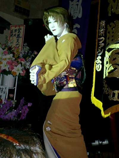 友也座長、夜の部舞踏ショー